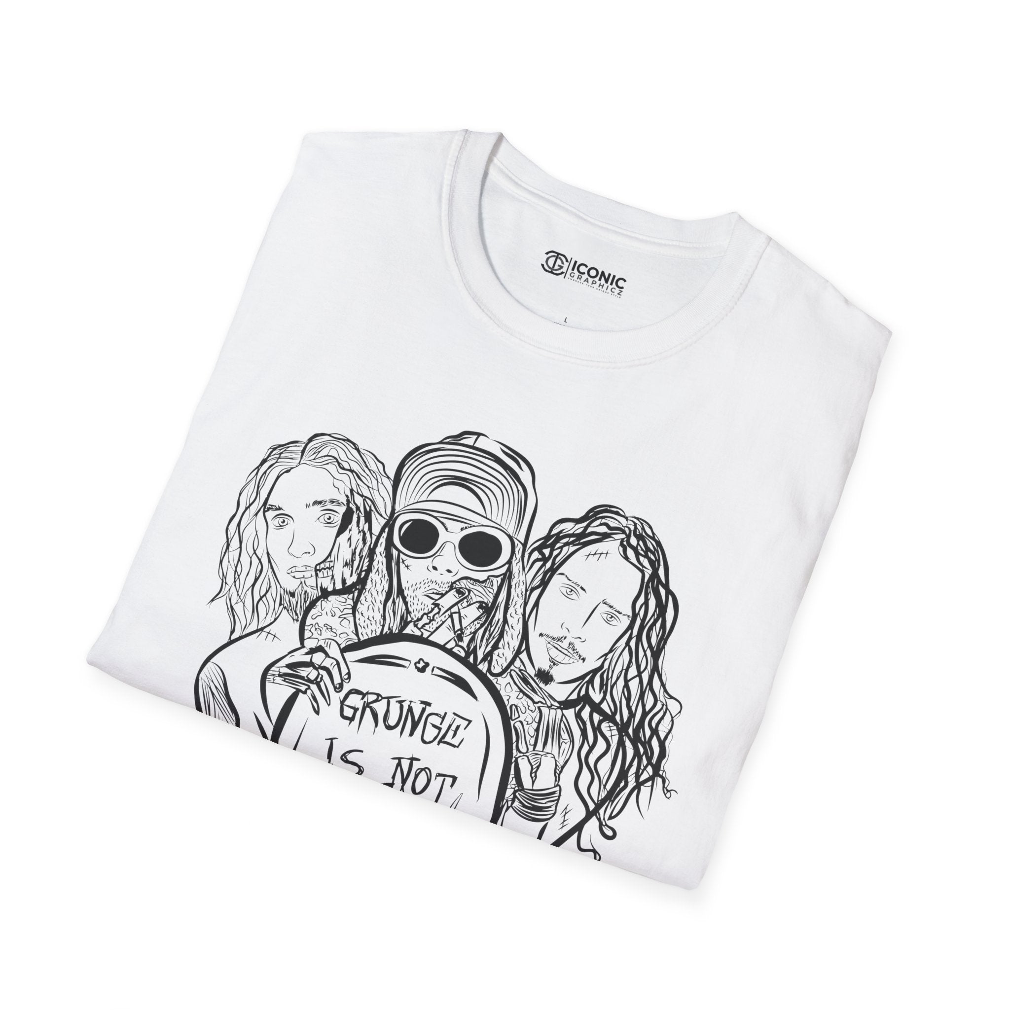 Grunge is not dead Unisex Softstyle T-Shirt - IGZ Clothing 