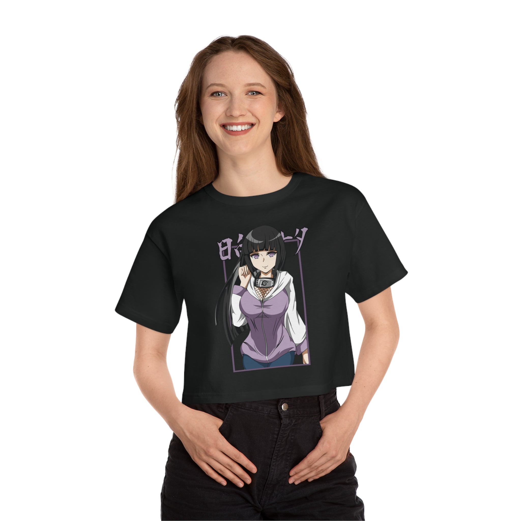 Hinata Champion Women's Heritage Cropped T-Shirt - IGZ Clothing 