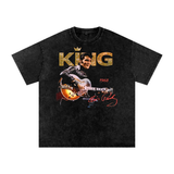 Elvis Acid Wash Oversize T-Shirt