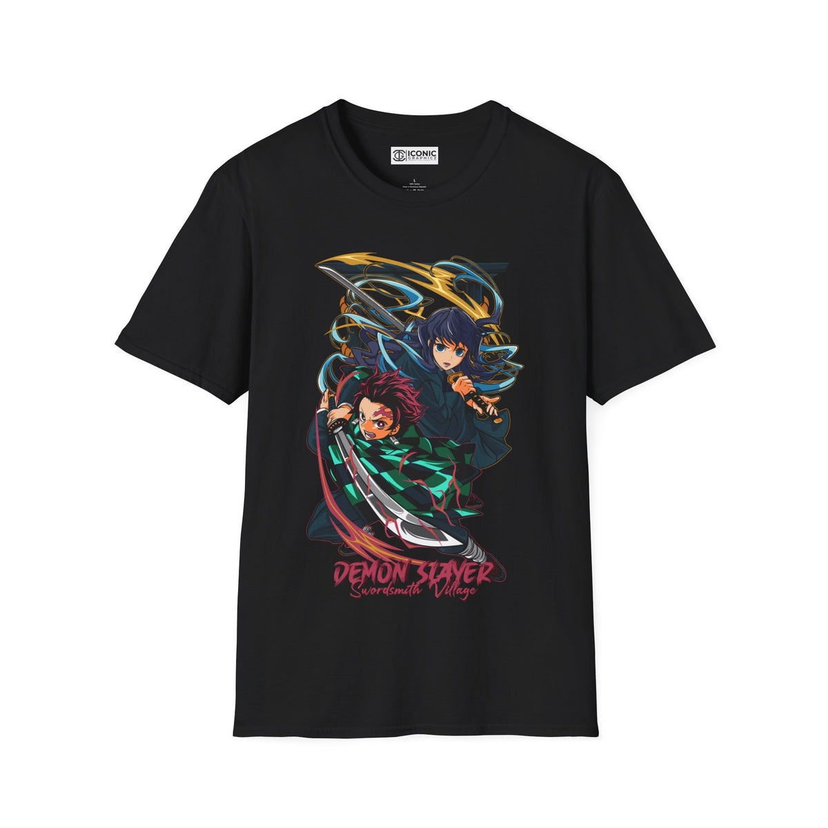 Tanjiro and Muichiro Unisex Softstyle T-Shirt - IGZ Clothing 