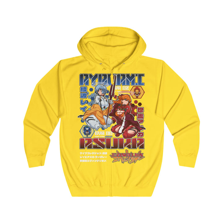 Asuka Evangelion Unisex Full Zip Hoodie
