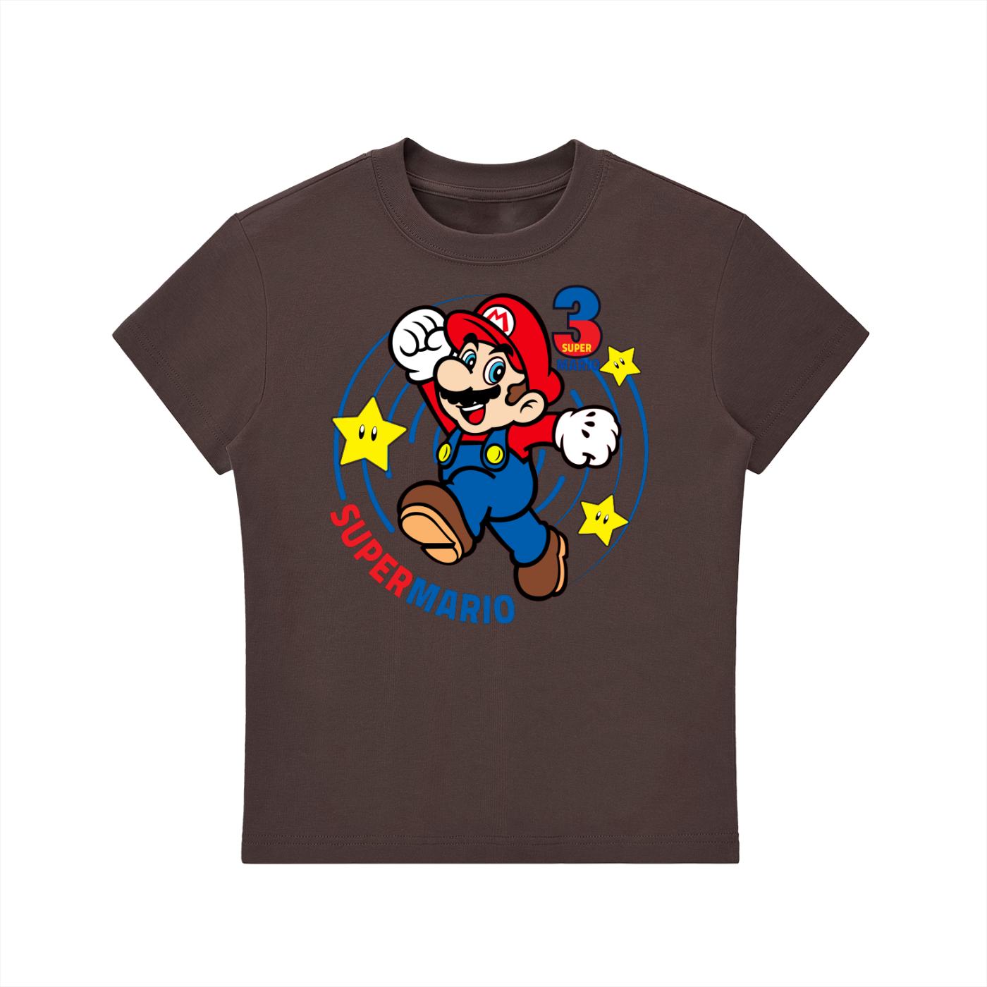 Super Mario Essential Bodycon Crewneck T-Shirt