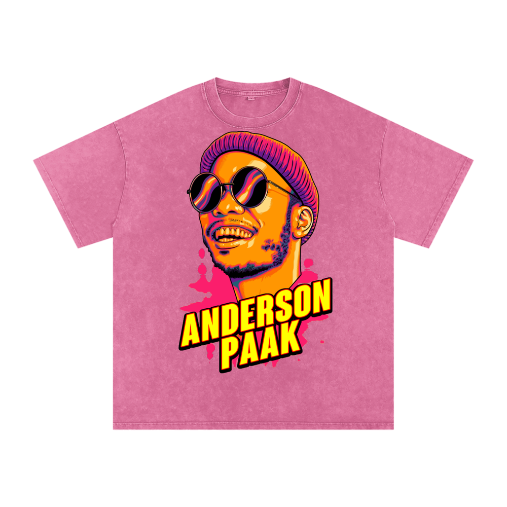 Anderson Paak Acid Wash Oversize T-Shirt