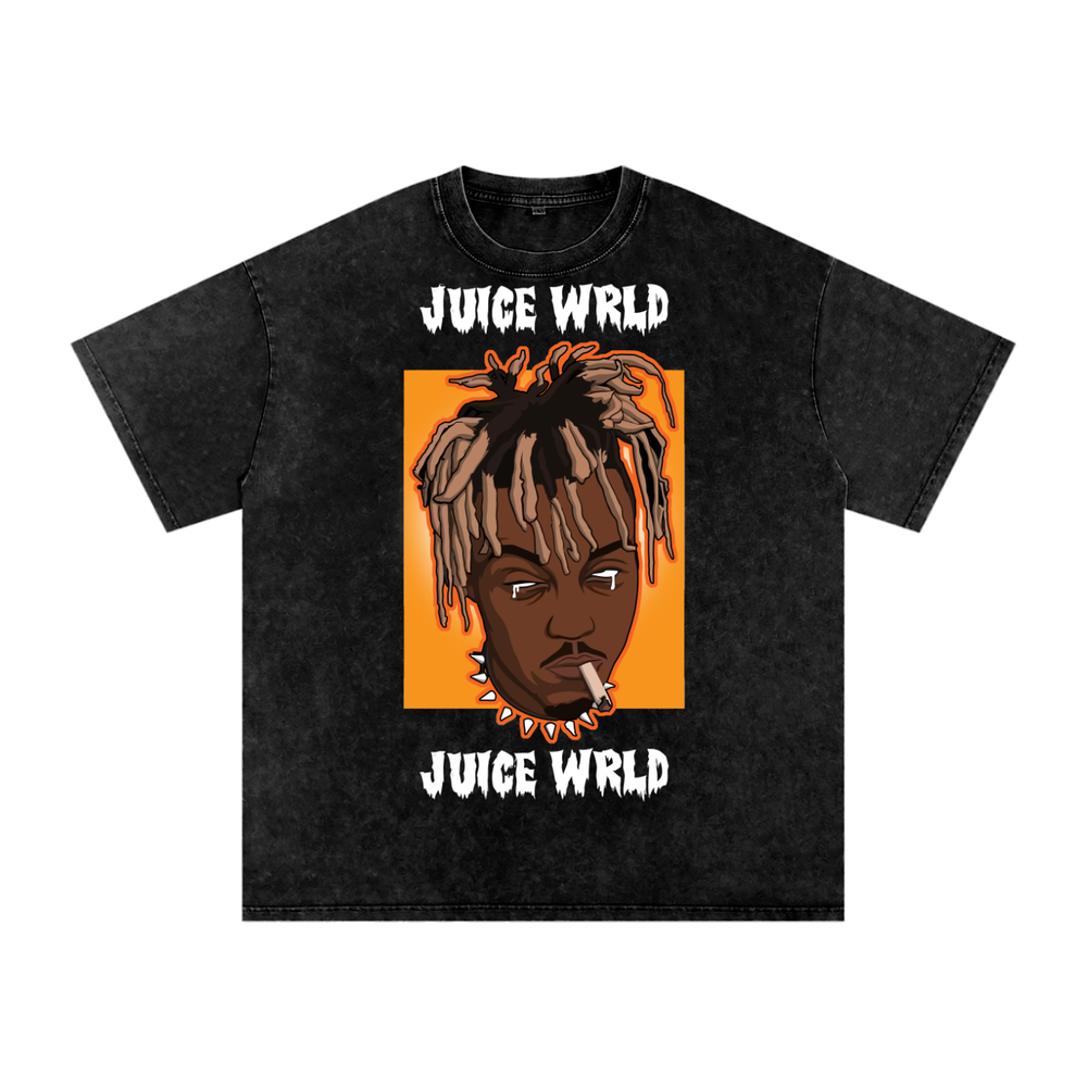 Juice Wrld Acid Wash Oversize T-Shirt
