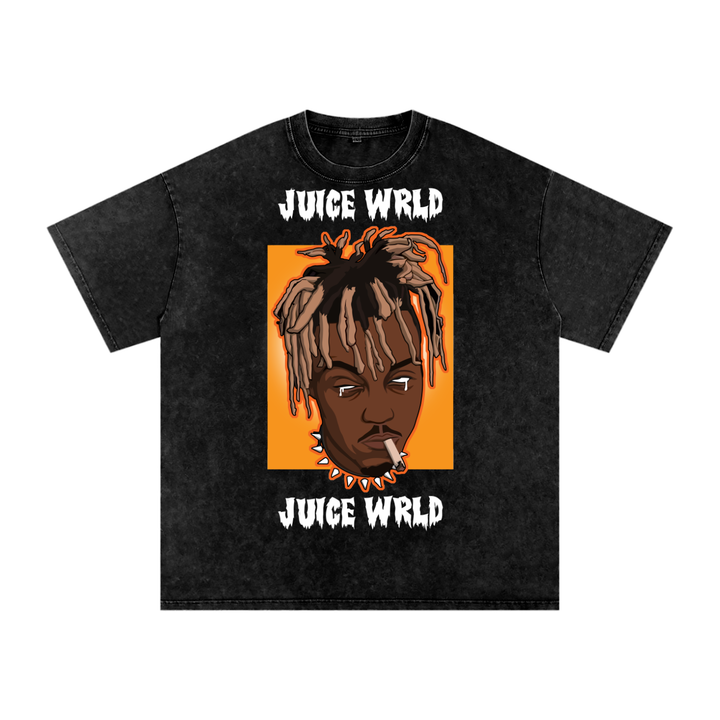 Juice Wrld Acid Wash Oversize T-Shirt