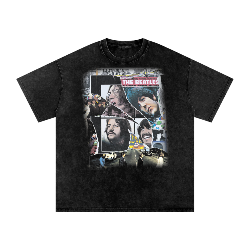 The Beatles Acid Wash Oversize T-Shirt