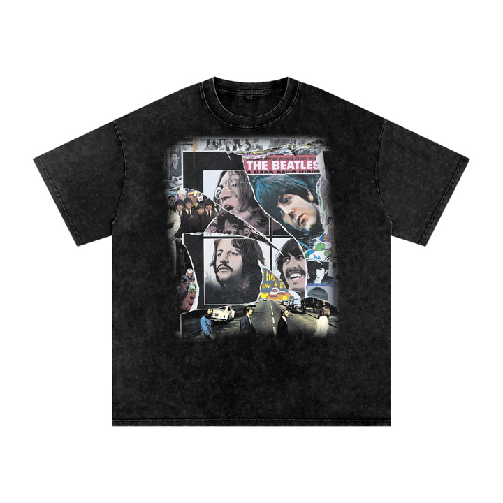 The Beatles Acid Wash Oversize T-Shirt