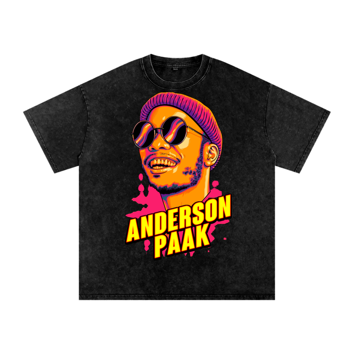 Anderson Paak Acid Wash Oversize T-Shirt