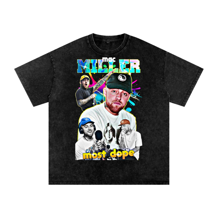 Mac Miller Acid Wash Oversize T-Shirt