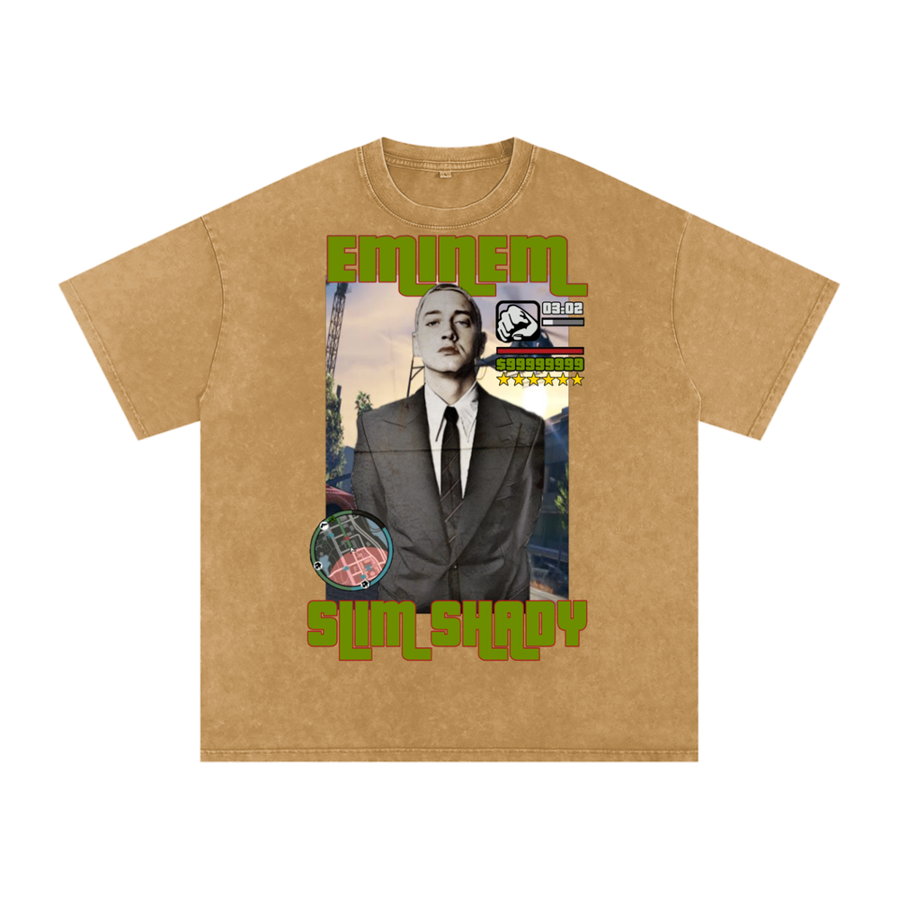 Eminem Acid Wash Oversize T-Shirt
