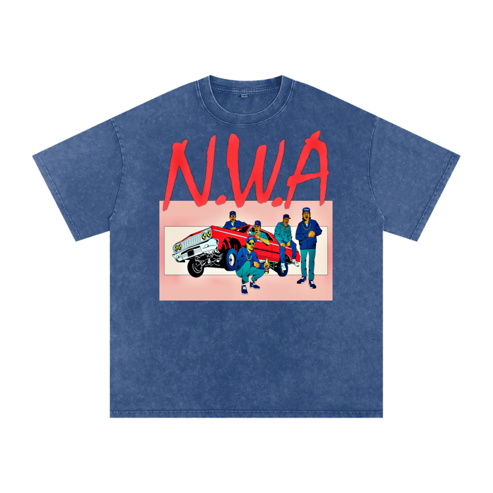 N.W.A Acid Wash Oversize T-Shirt