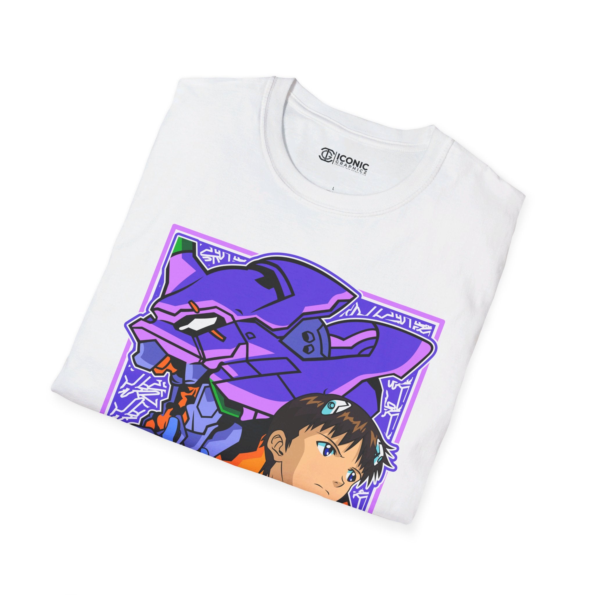 Evangelion unit 01 Unisex Softstyle T-Shirt - IGZ Clothing 