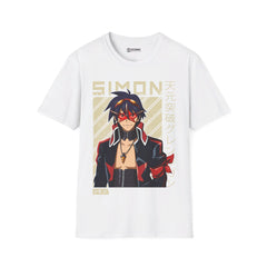 Gurren Lagann Simon Unisex Softstyle T-Shirt - IGZ Clothing 