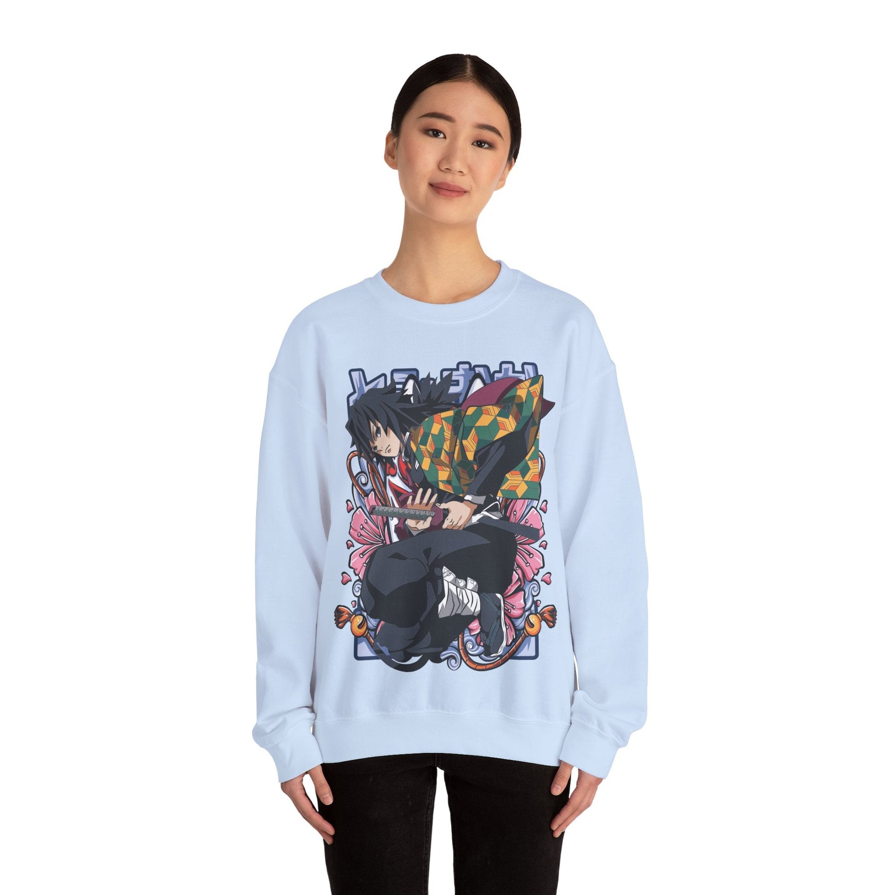 Giyu Demon Slayer Unisex Heavy Blend™ Crewneck Sweatshirt Printify