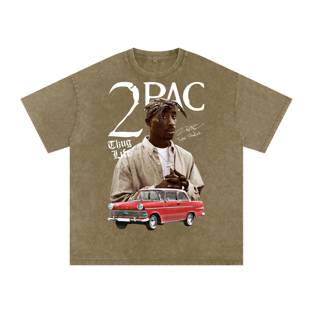 Tupac Shakur Acid Wash Oversize T-Shirt