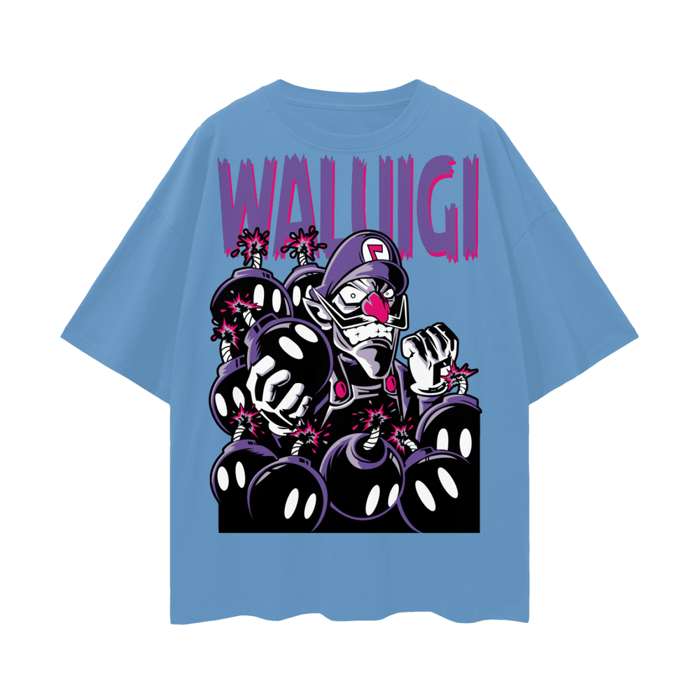 Waluigi Oversize Deep Drop Shoulder Tee