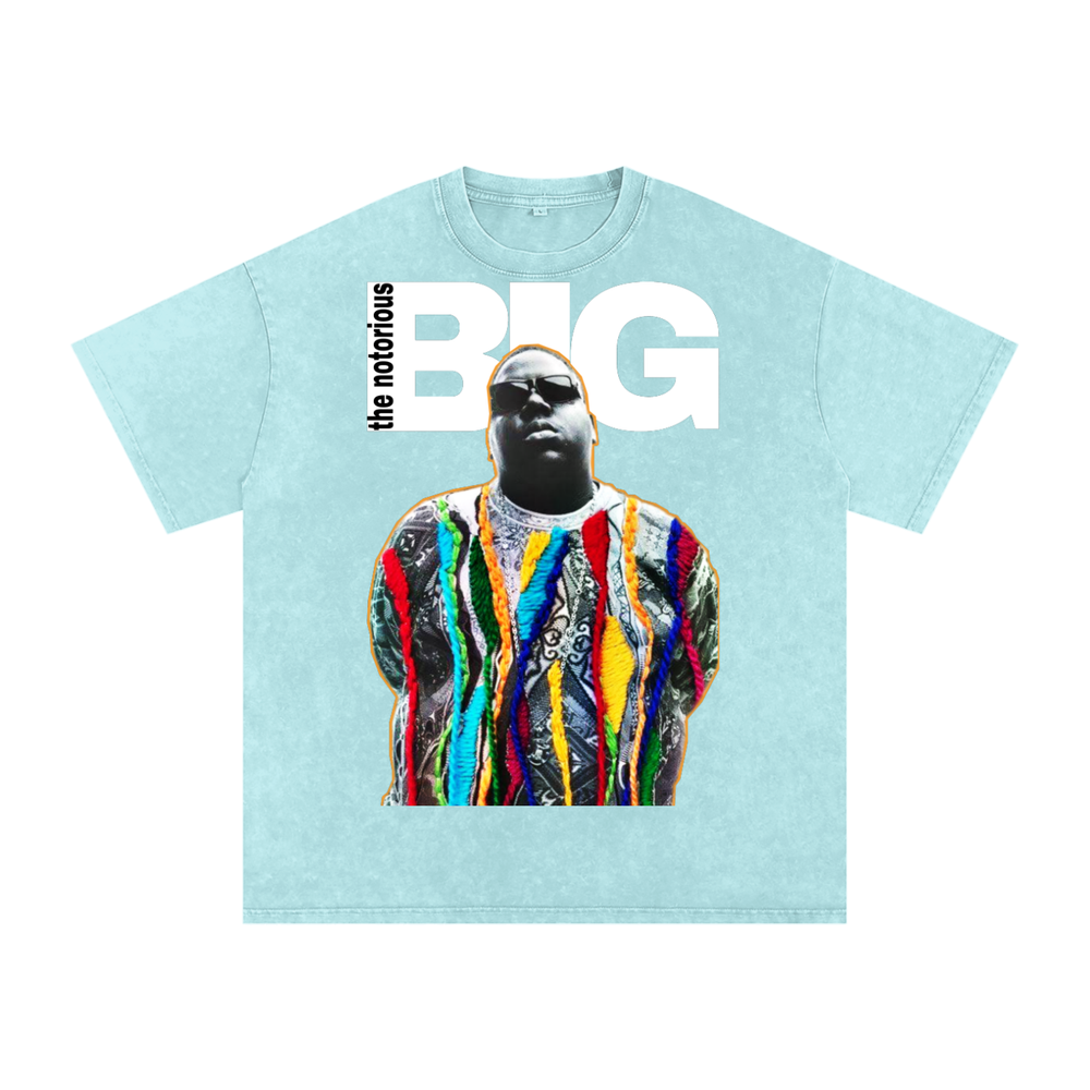 Biggie Acid Wash Oversize T-Shirt - 250 GSM