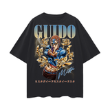 Guido Jojo Bizarre Adventure Oversize Deep Drop Shoulder Tee