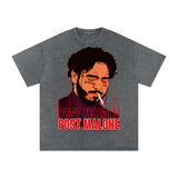 Post Malone Acid Wash Oversize T-Shirt