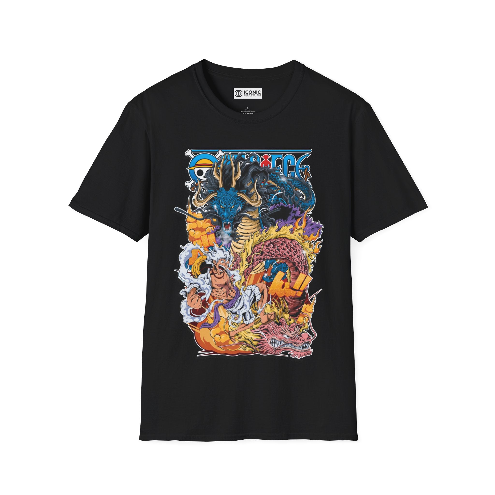 Sun God Luffy Unisex Softstyle T-Shirt - IGZ Clothing 