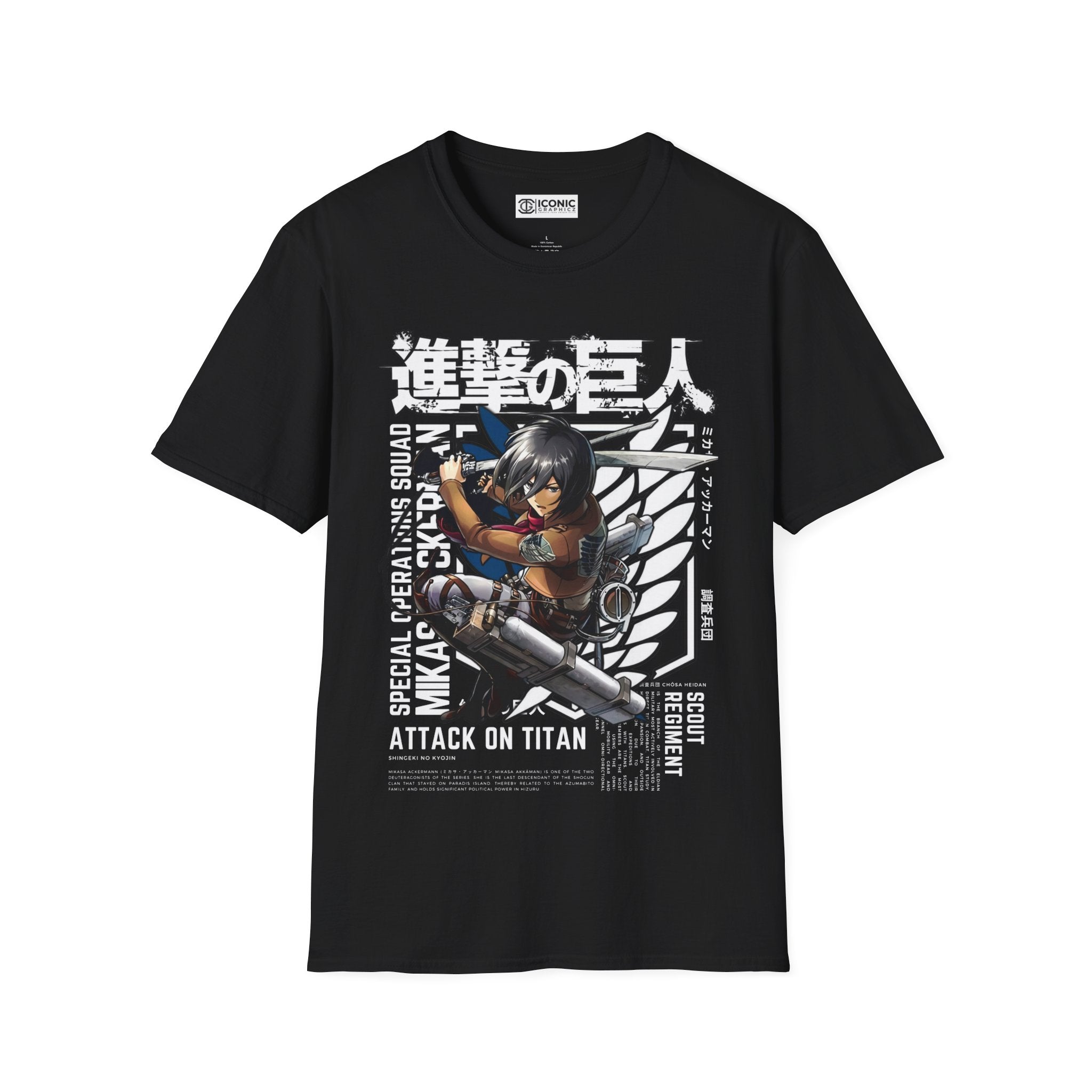 Mikasa Unisex Softstyle T-Shirt - IGZ Clothing 