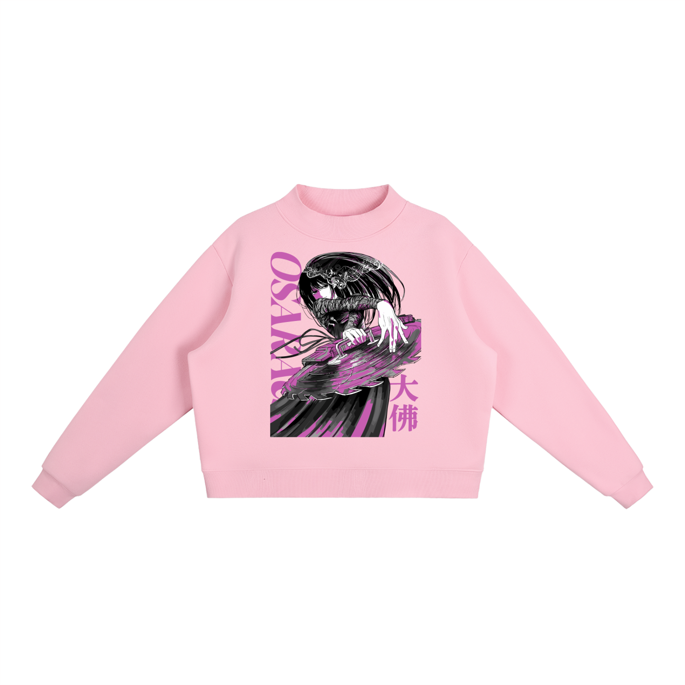 Osaragi Sakamoto Days Essential Fleece Mid-Neck Crew Sweatshirt