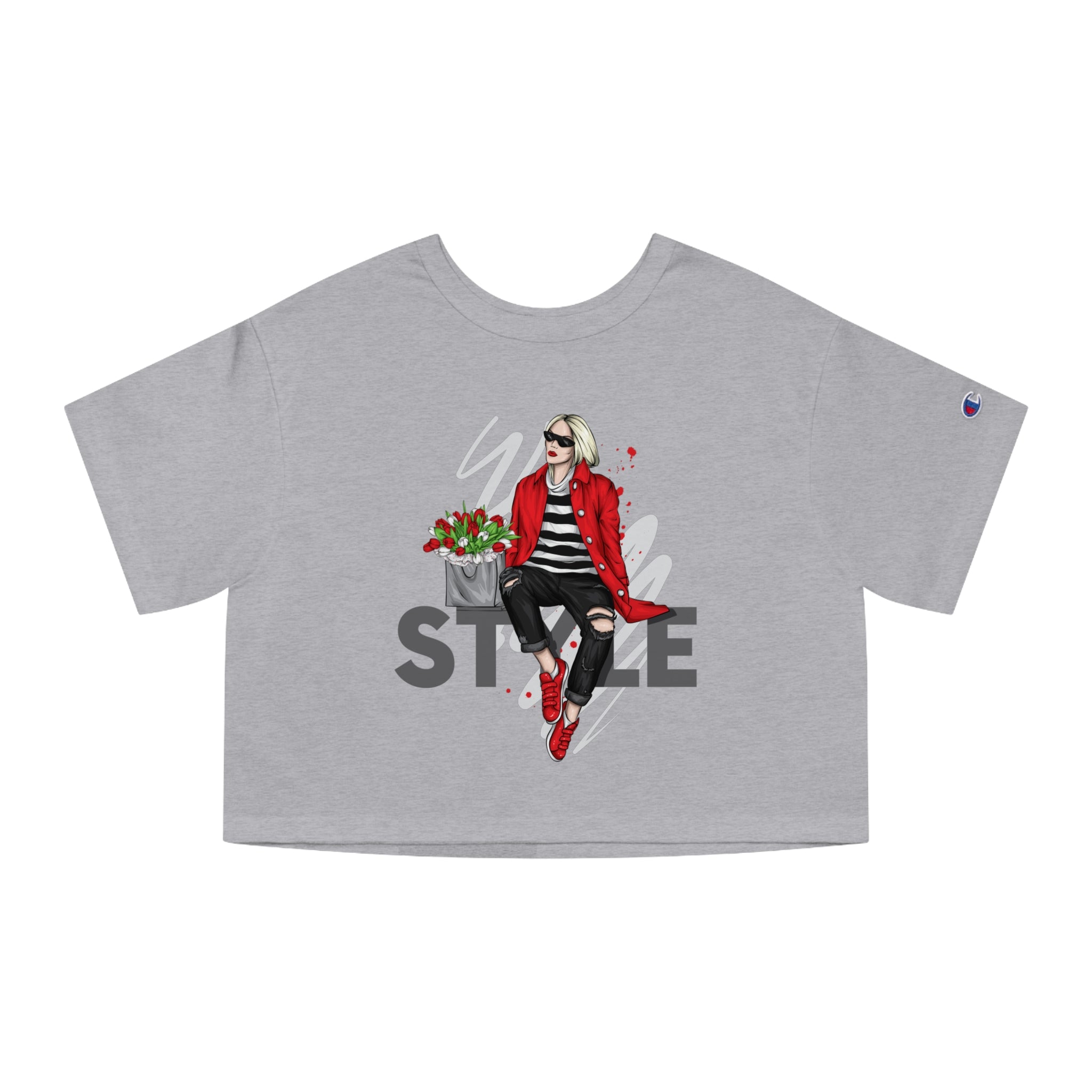 Style Champion Women's Heritage Cropped T-Shirt - IGZ Clothing 