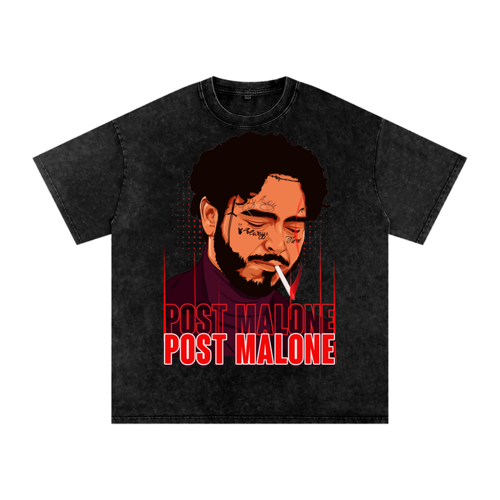 Post Malone Acid Wash Oversize T-Shirt