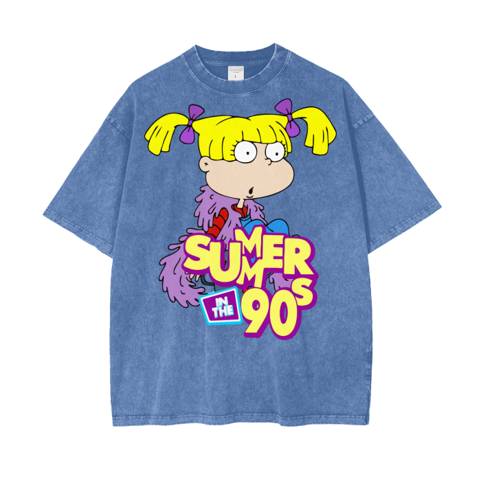 Angelica Rugrats Acid Wash Oversize T-Shirt