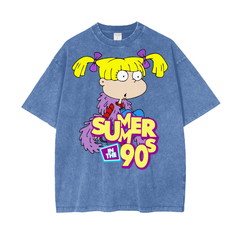 Angelica Rugrats Acid Wash Oversize T-Shirt