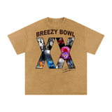 Chris Brown Breezy Bowl Acid Wash Oversize T-Shirt