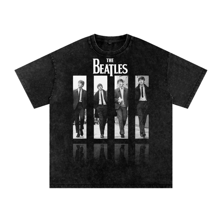 The Beatles Acid Wash Oversize T-Shirt