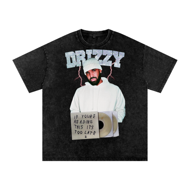 Drake Acid Wash Oversize T-Shirt
