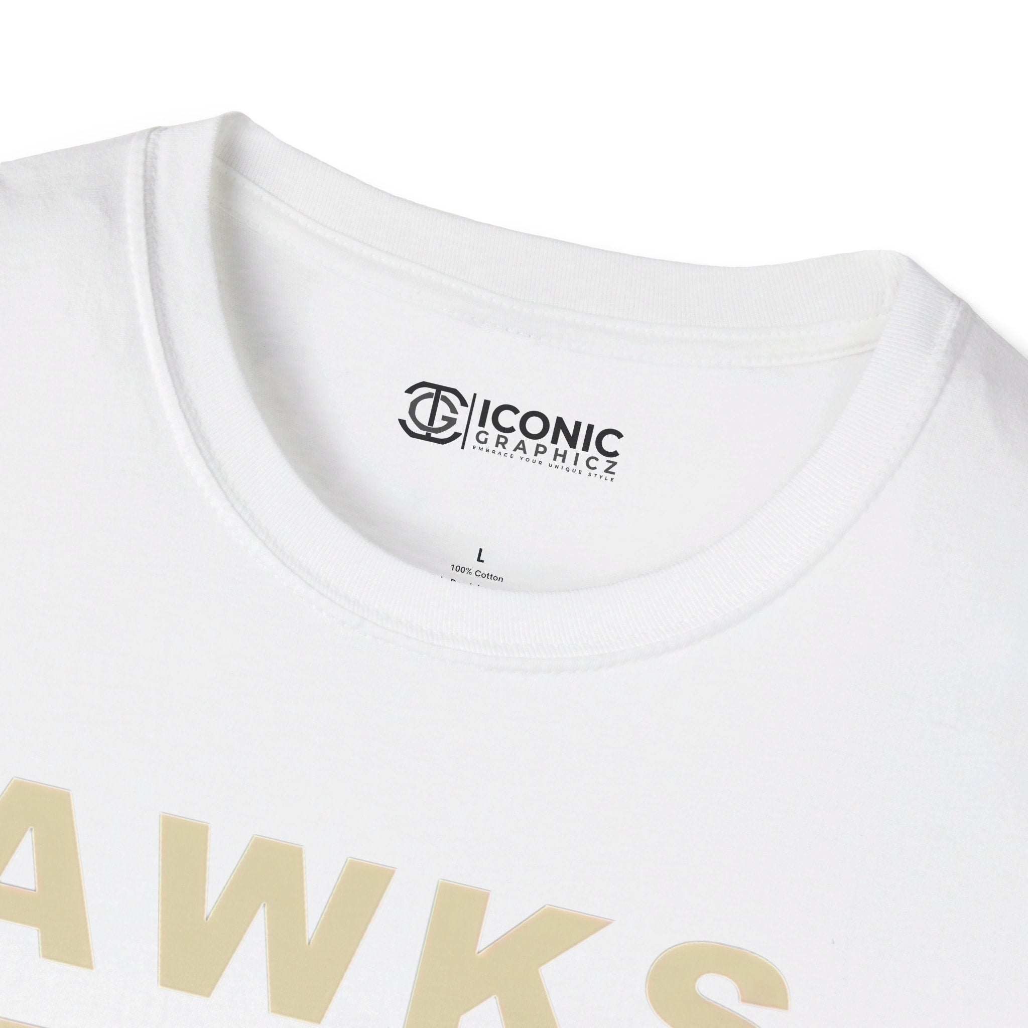 Hawks Unisex Softstyle T-Shirt - IGZ Clothing 