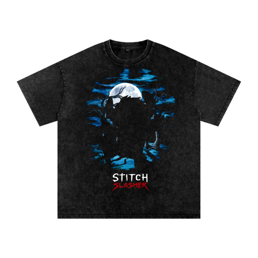 Stitch Acid Wash Oversize T-Shirt