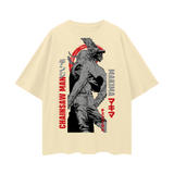 Denji Chainsaw Man Oversize Deep Drop Shoulder Tee
