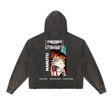 Naruto Vintage Washed Frayed-Hem Hoodie
