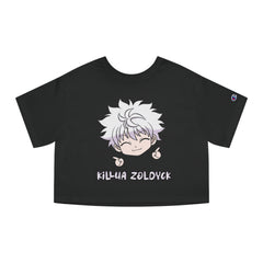 Killua Champion Women's Heritage Cropped T-Shirt - IGZ Clothing 