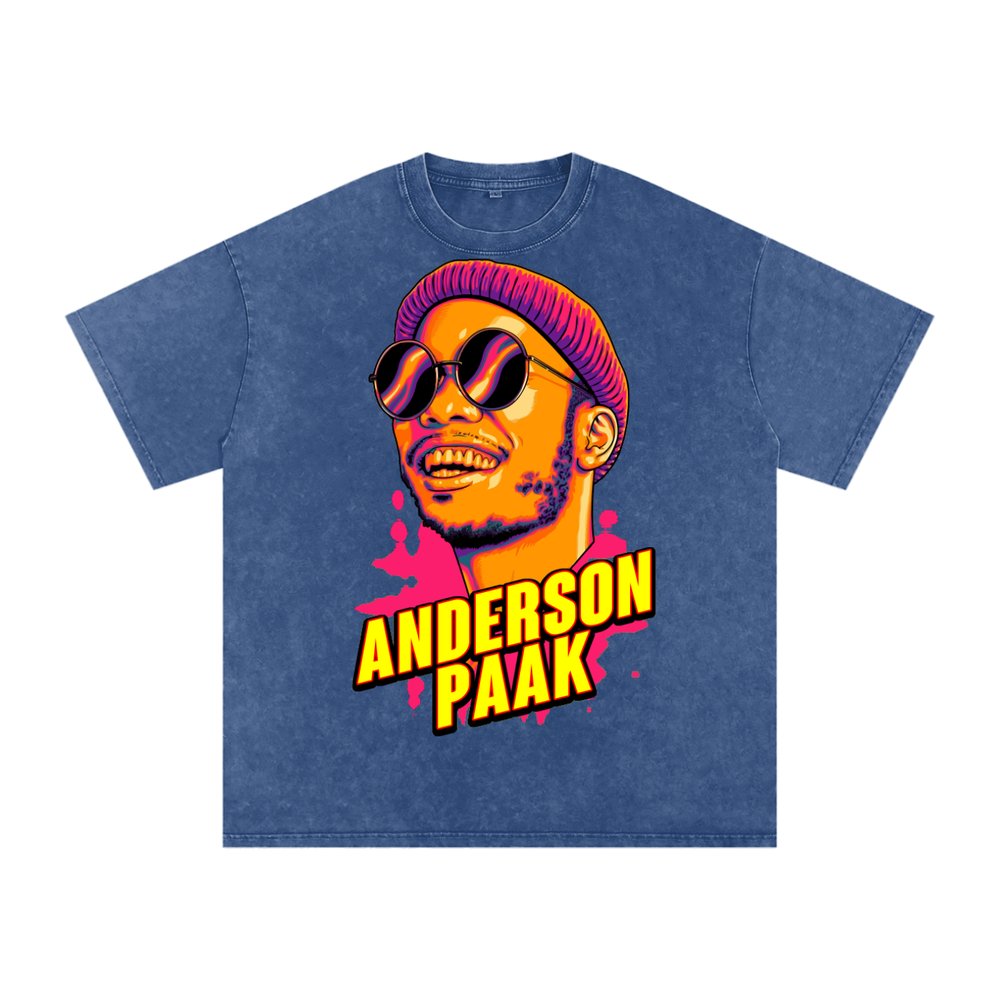 Anderson Paak Acid Wash Oversize T-Shirt