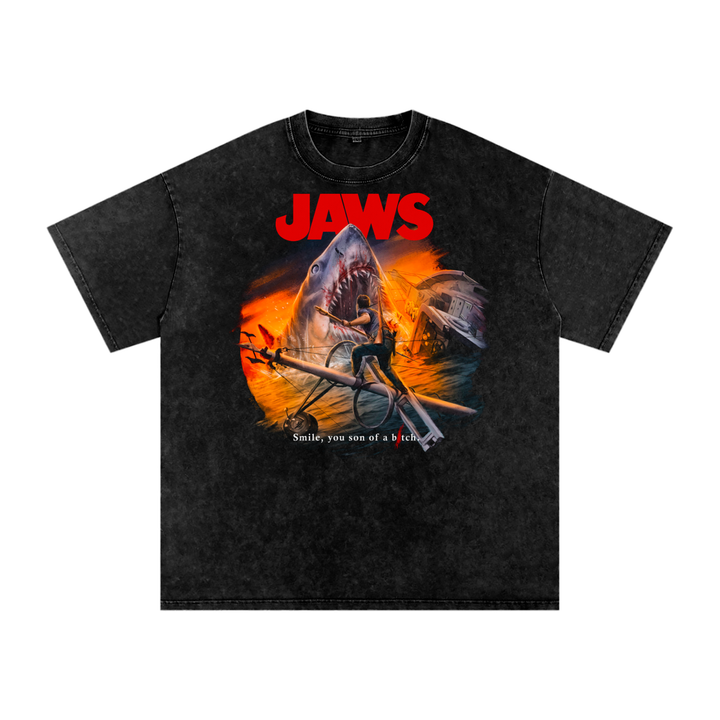 Jaws Acid Wash Oversize T-Shirt