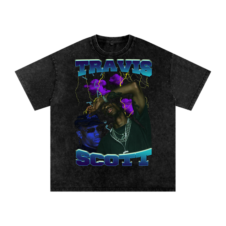 Travis Scott Acid Wash Oversize T-Shirt