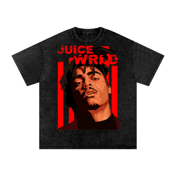 Juice Wrld Acid Wash Oversize T-Shirt