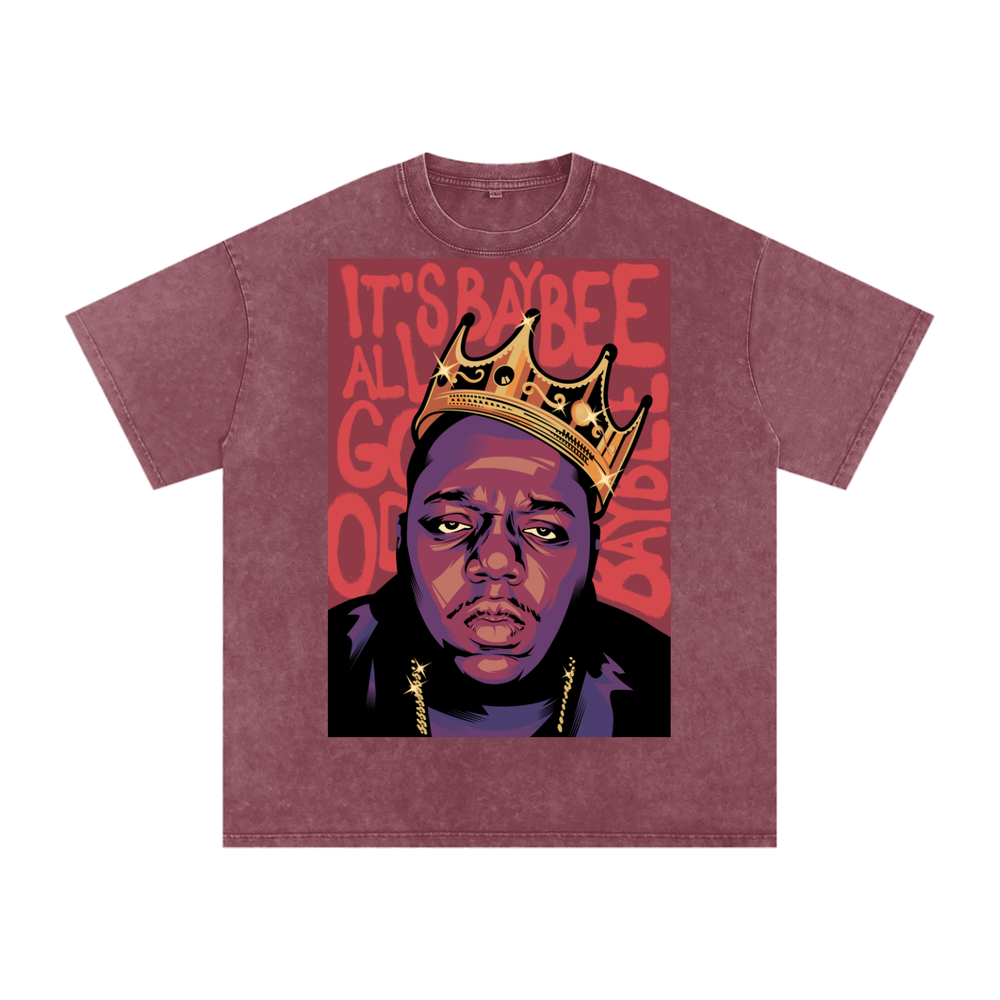 Notorious BIG Acid Wash Oversize T-Shirt