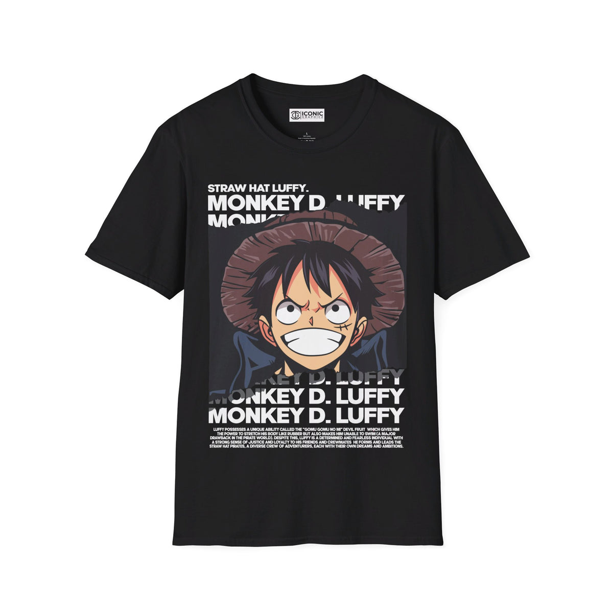 Luffy Unisex Softstyle T-Shirt - IGZ Clothing 