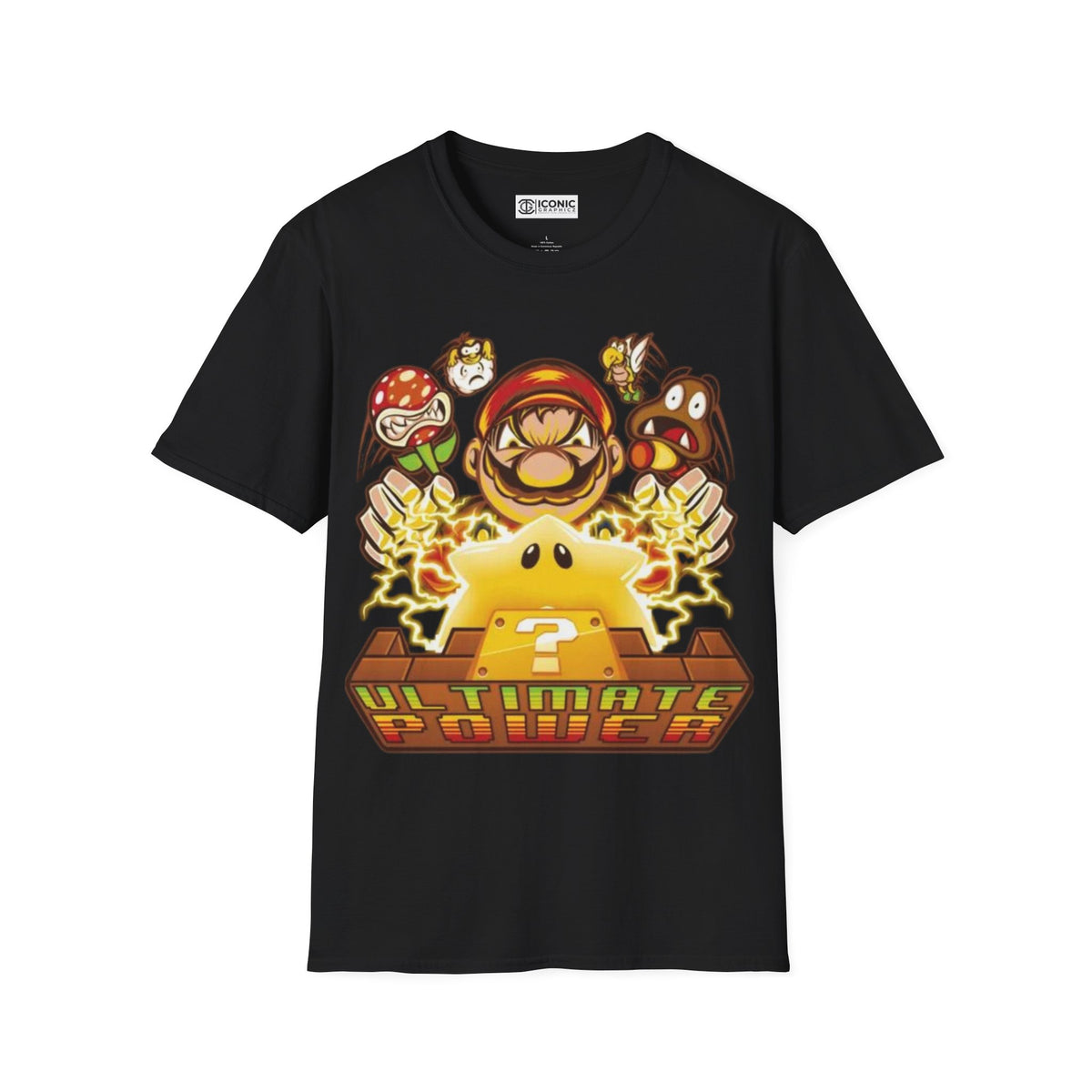 Mario Unisex Softstyle T-Shirt - IGZ Clothing 