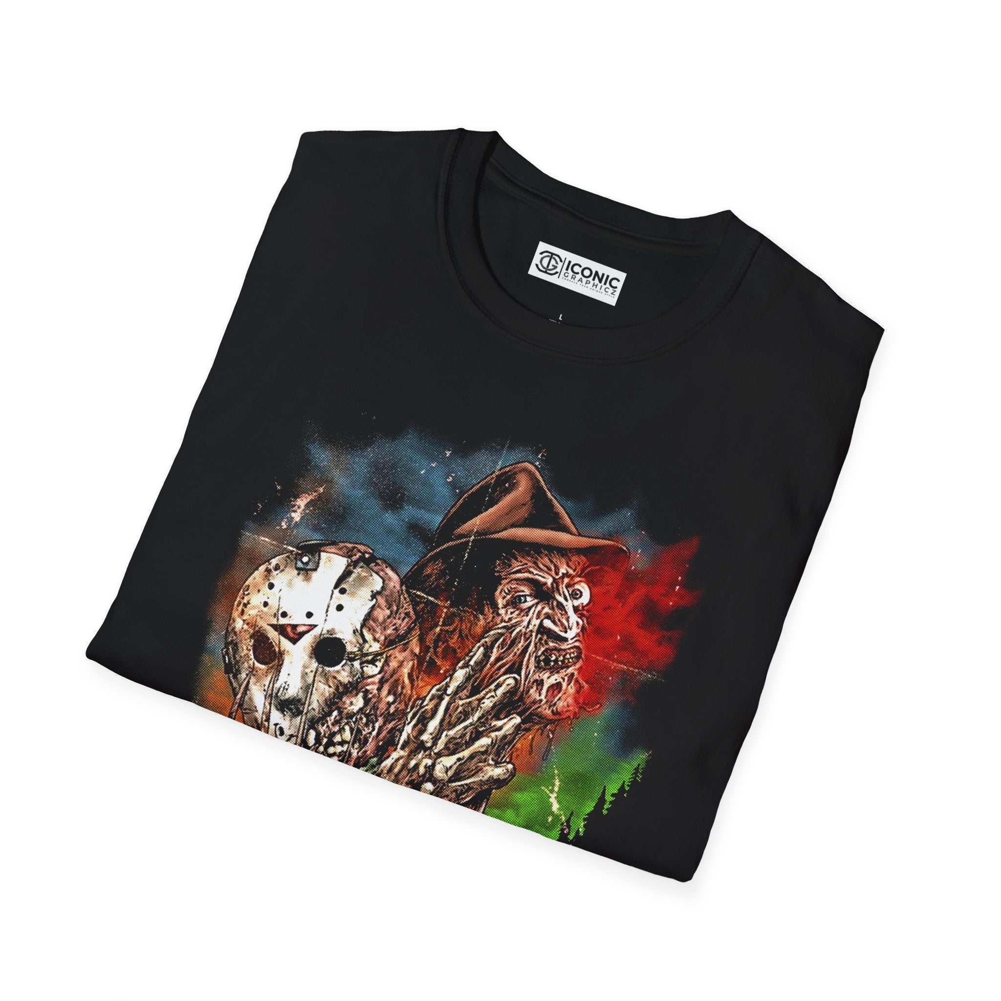 Jason vs Freddy Unisex Softstyle T-Shirt - IGZ Clothing 