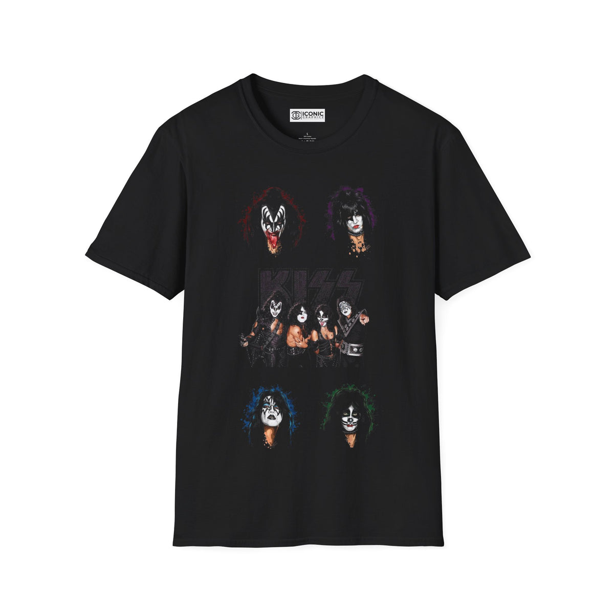 Kiss Unisex Softstyle T-Shirt - IGZ Clothing 