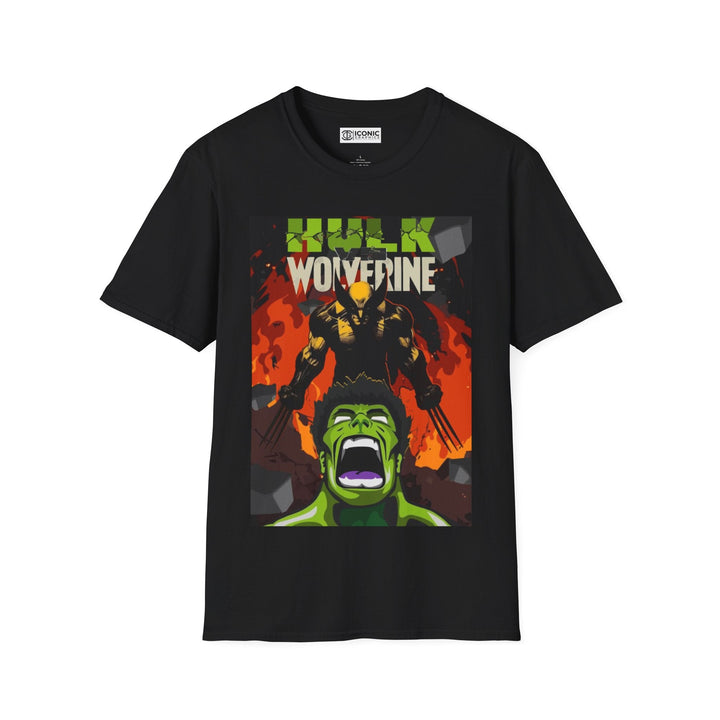Hulk vs Wolverine T-Shirt Printify