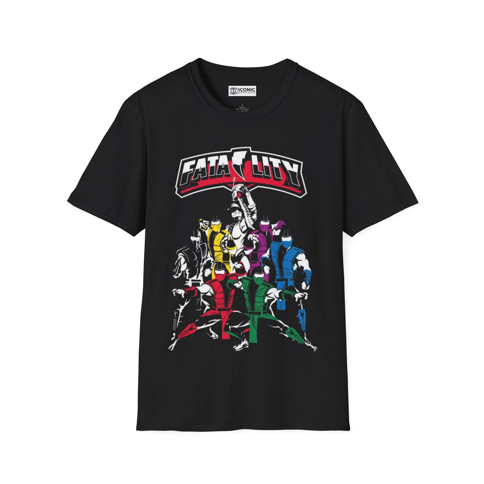 Mortal Kombat Power Rangers parody Unisex Softstyle T-Shirt - IGZ Clothing 