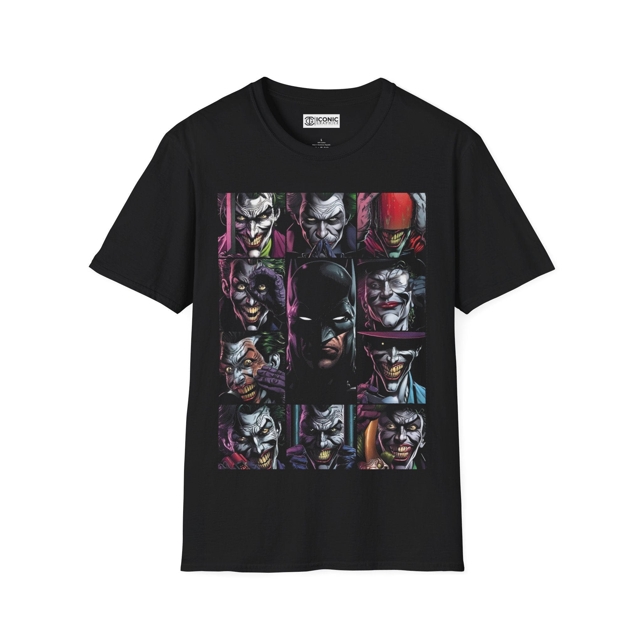 Batman and Joker Unisex Softstyle T-Shirt - IGZ Clothing 